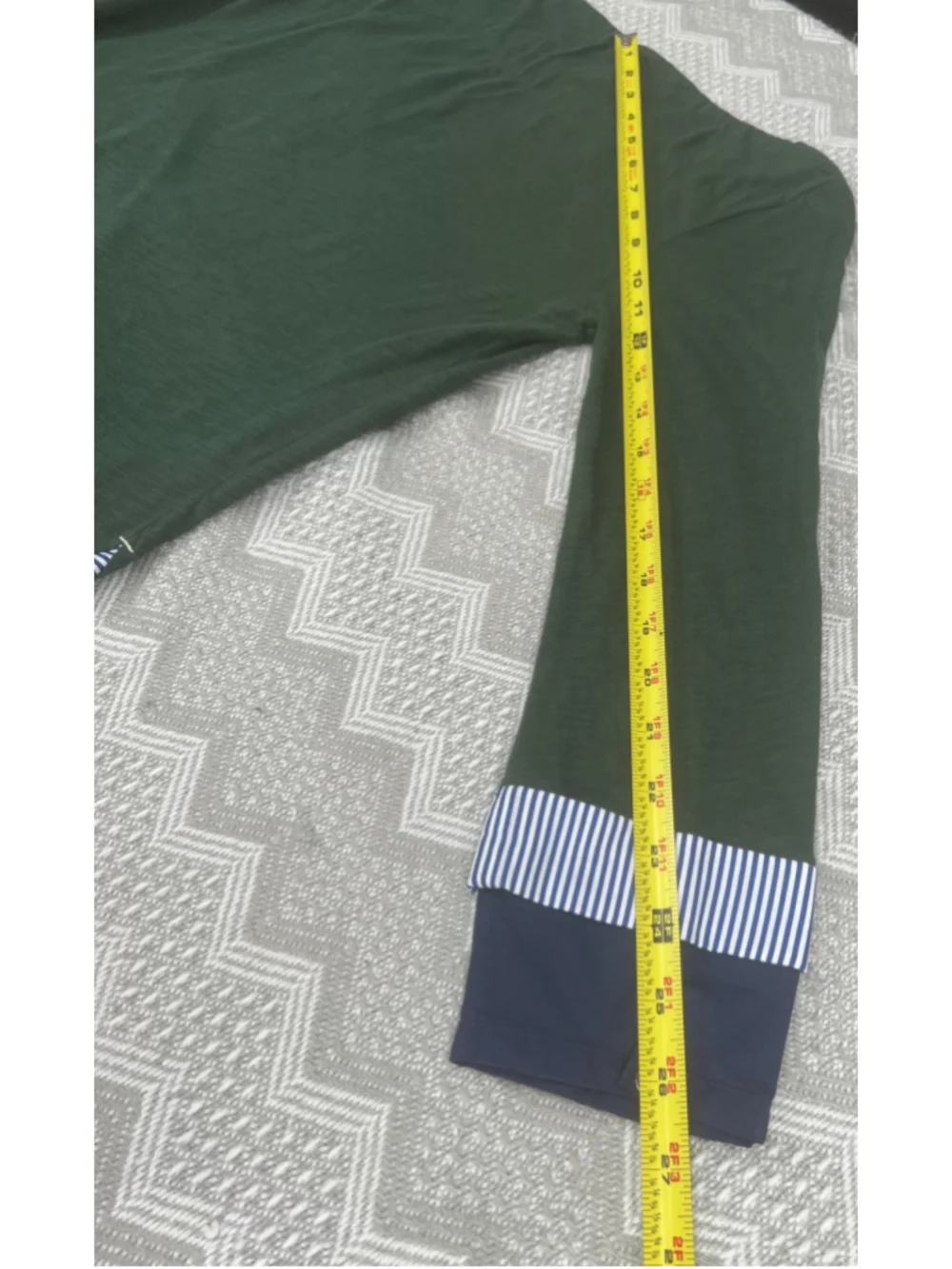 Anthropologie Little Yellow Button Green Top | Size Small | NWOT | Preppy Chic